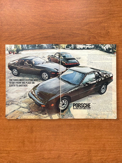 1978 Porsche 911SC Targa, 928, 924 "Three most exciting ways..." Advertisement