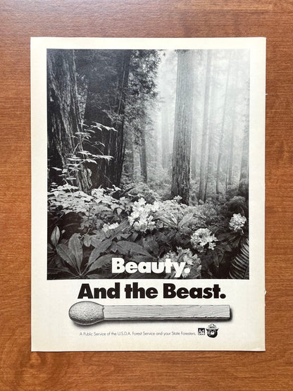 1987 Forest Service "Beauty. And the Beast." Advertisement