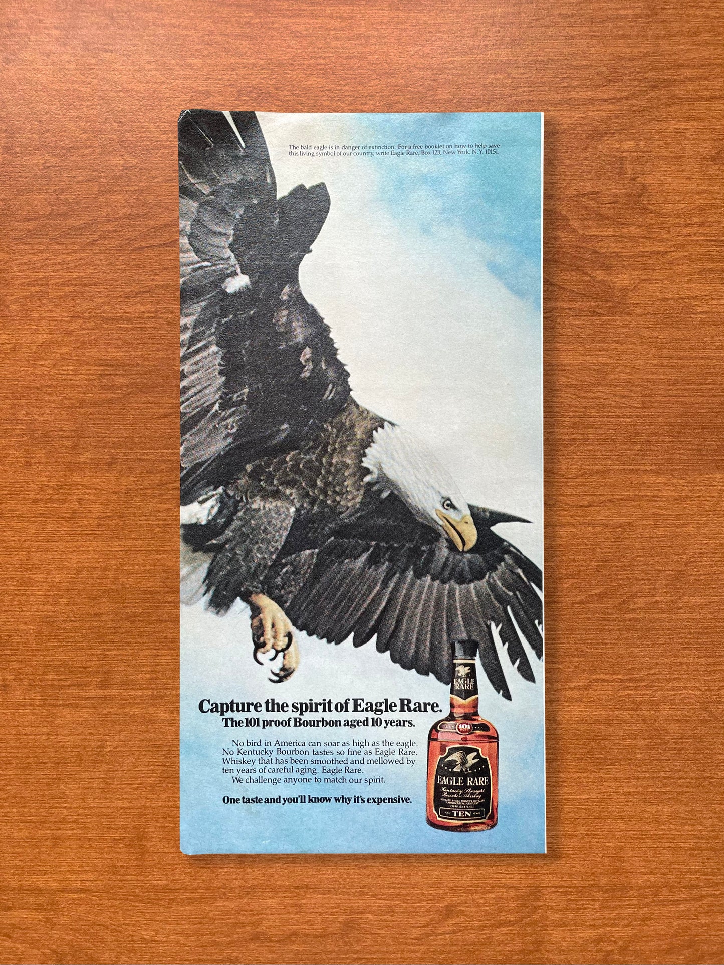 1980 Eagle Rare 10 Years Bourbon Whiskey Advertisement