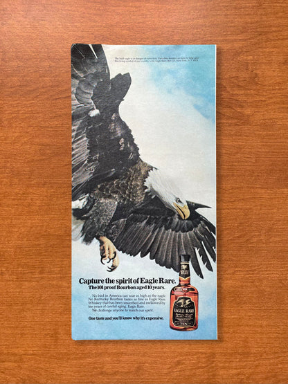 1980 Eagle Rare 10 Years Bourbon Whiskey Advertisement