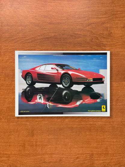 1990 Ferrari Testarossa Advertisement