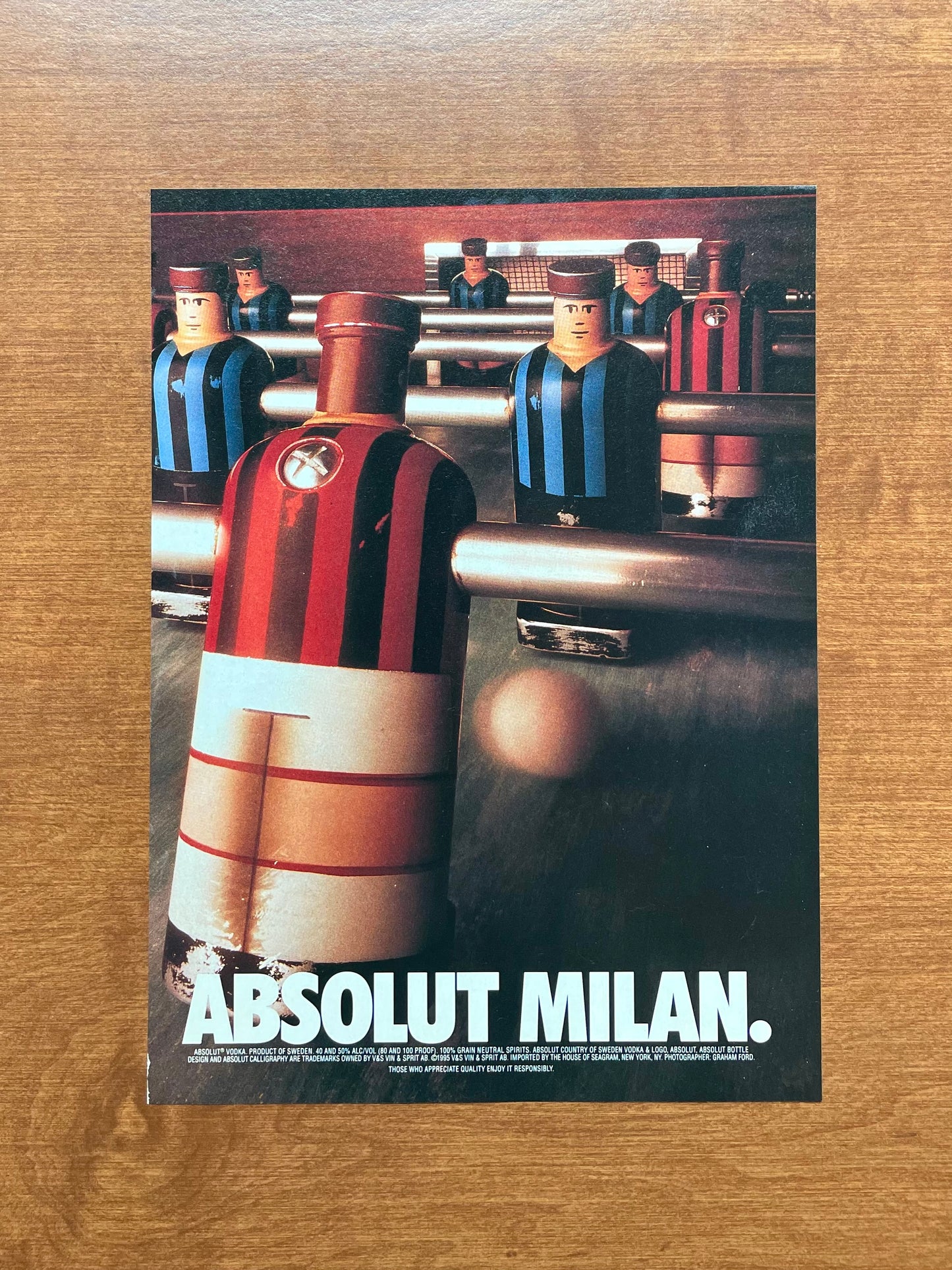 1995 Absolut Milan Vodka Advertisement