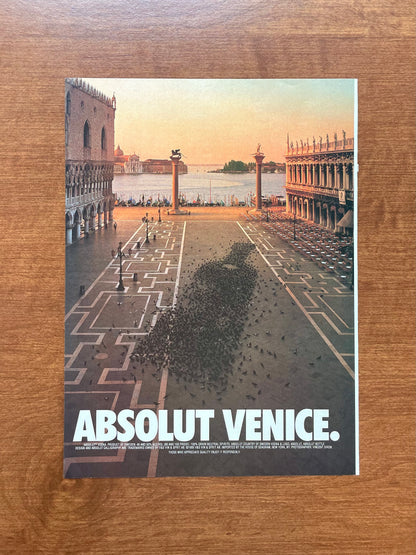 1995 Absolut Venice Vodka Advertisement