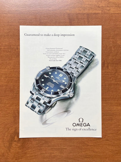 1993 Omega Seamaster Professional 300m Ref. 2531.80 "deep impression" Advertisement