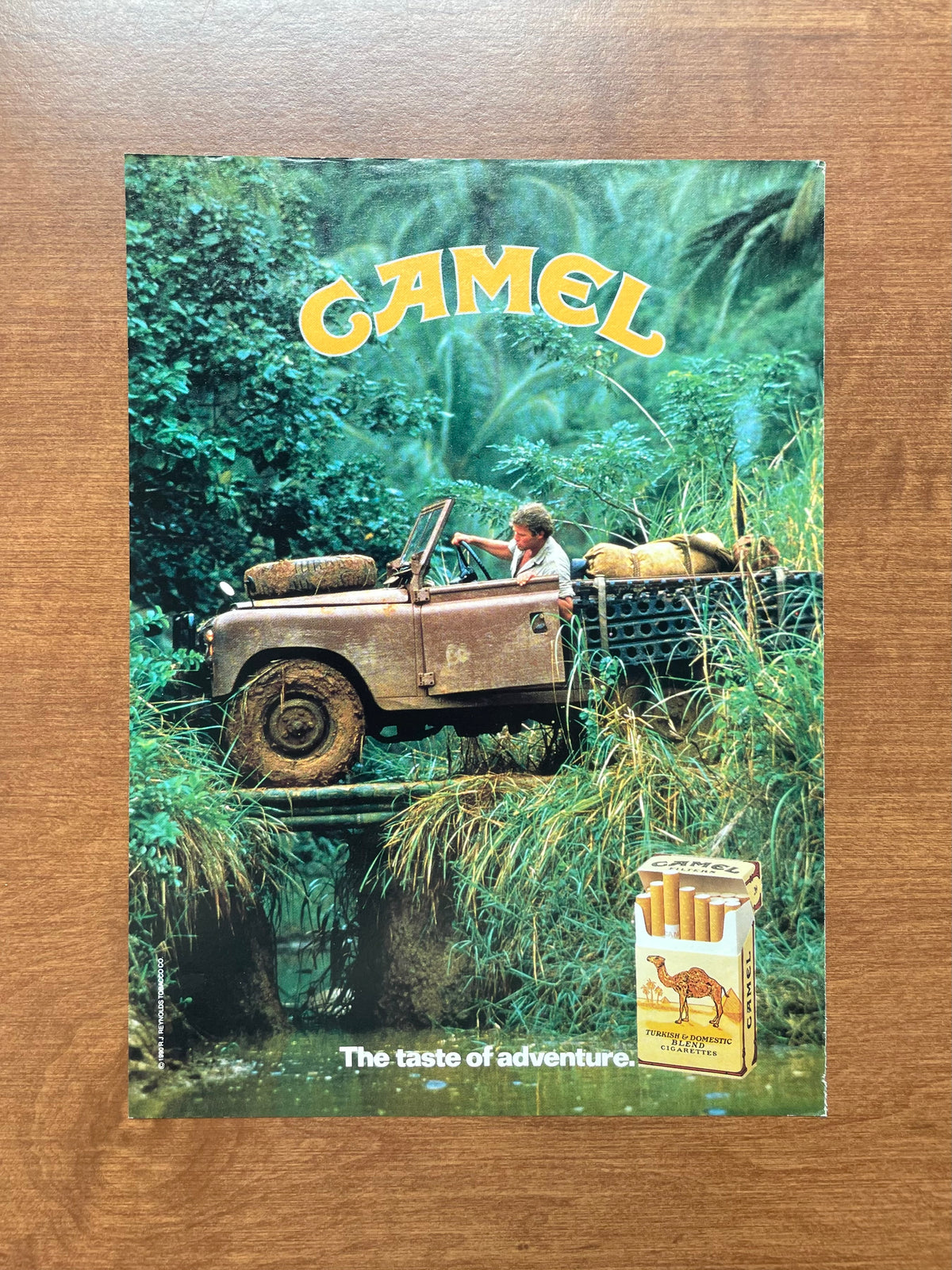 1990 Camel "The taste of adventure." Advertisement