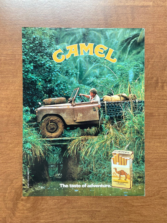1990 Camel "The taste of adventure." Advertisement