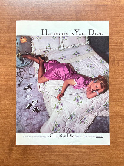 1980 Christian Dior "Harmony is Your Dior" by Chris von Wangenheim Advertisement
