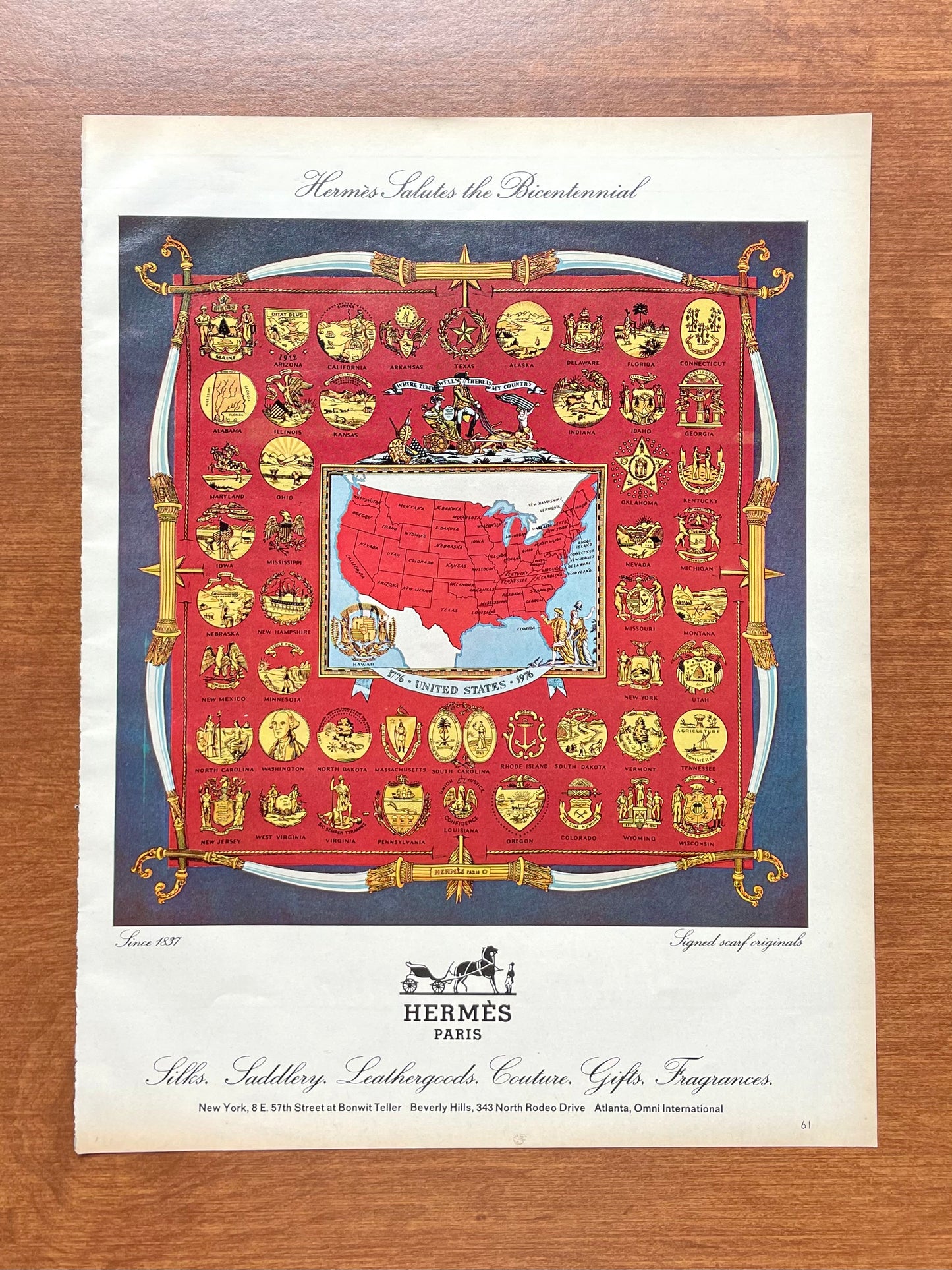1975 Hermes "Bicentennial" Advertisement