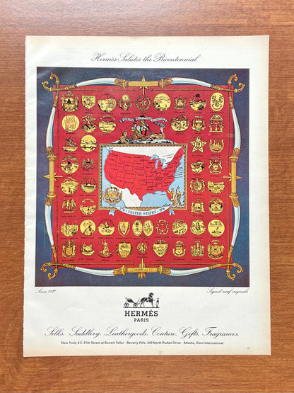 1975 Hermes "Bicentennial" Advertisement