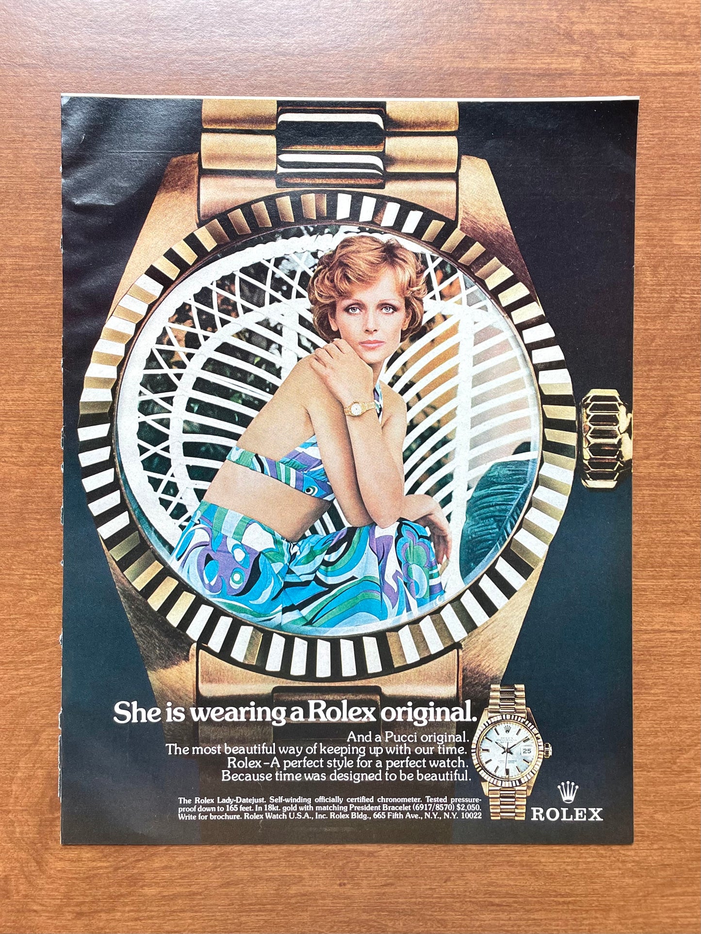 1974 Rolex Lady Datejust feat. Pucci Advertisement