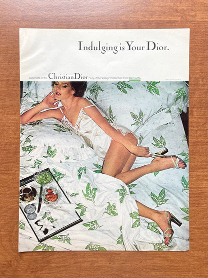 1976 Christian Dior "Indulging is Your Dior" by Chris von Wangenheim Advertisement