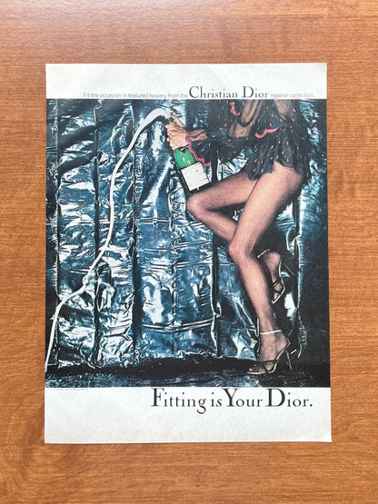 1980 Christian Dior "Fitting is Your Dior" by Chris von Wangenheim Advertisement