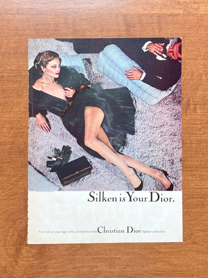 1977 Christian Dior "Silken is Your Dior" by Chris von Wangenheim Advertisement