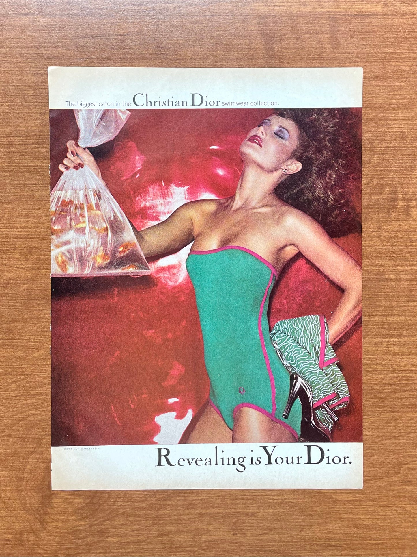 1978 Christian Dior "Revealing is Your Dior" by Chris von Wangenheim Advertisement