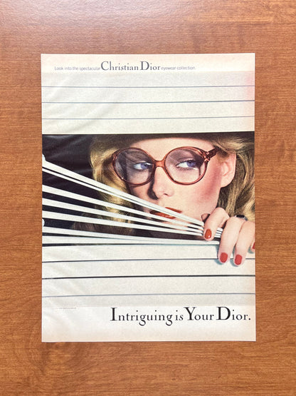 1977 Christian Dior "Intriguing is Your Dior" by Chris von Wangenheim Advertisement
