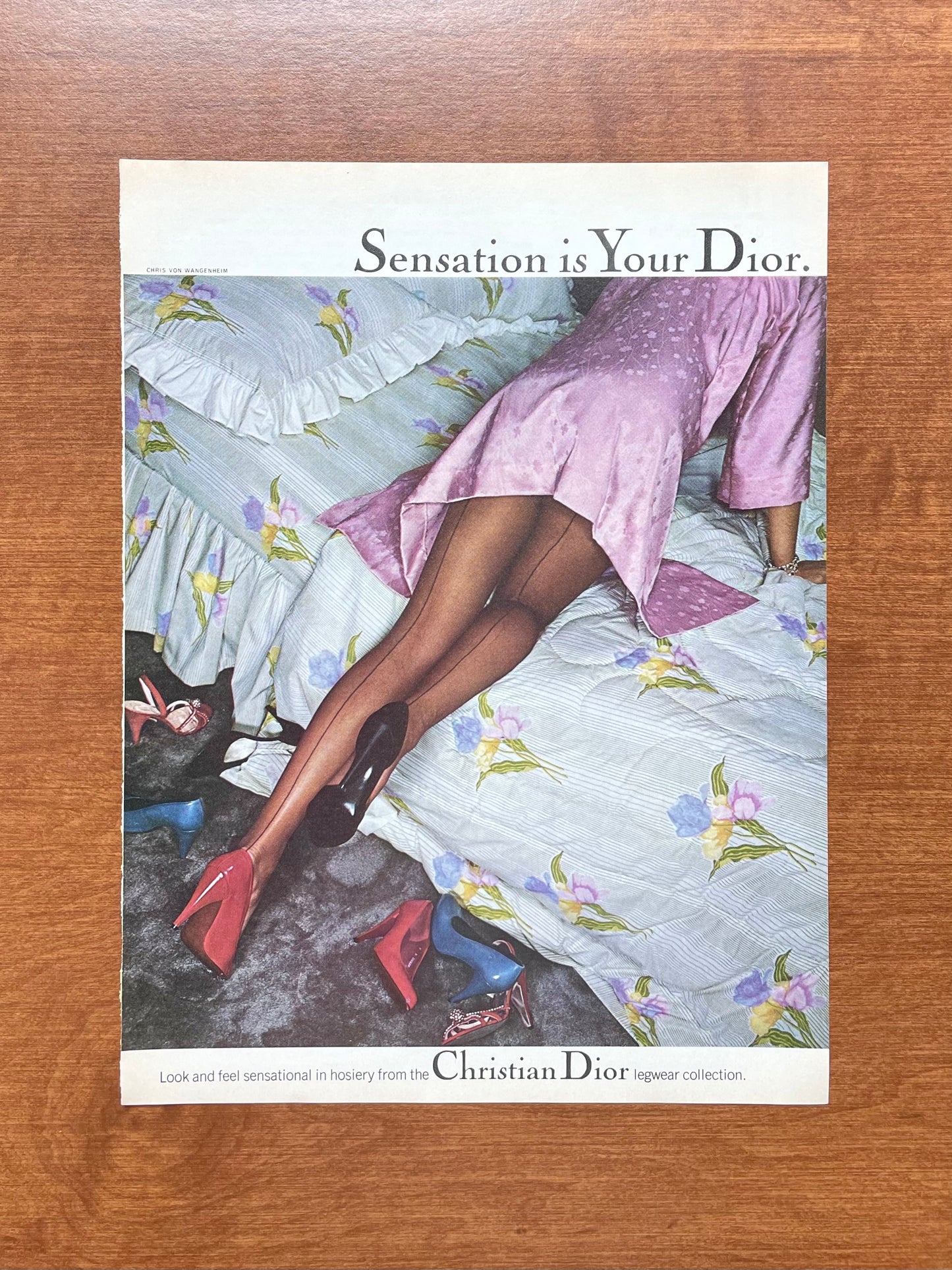 1979 Christian Dior "Sensation is Your Dior" by Chris von Wangenheim Advertisement