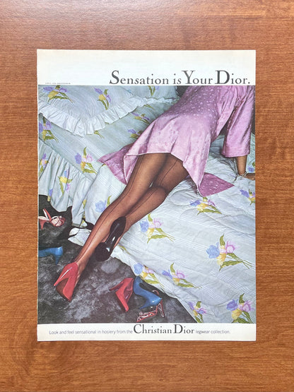 1979 Christian Dior "Sensation is Your Dior" by Chris von Wangenheim Advertisement