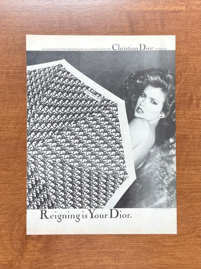 1979 Christian Dior "Reigning is Your Dior" by Chris von Wangenheim Advertisement