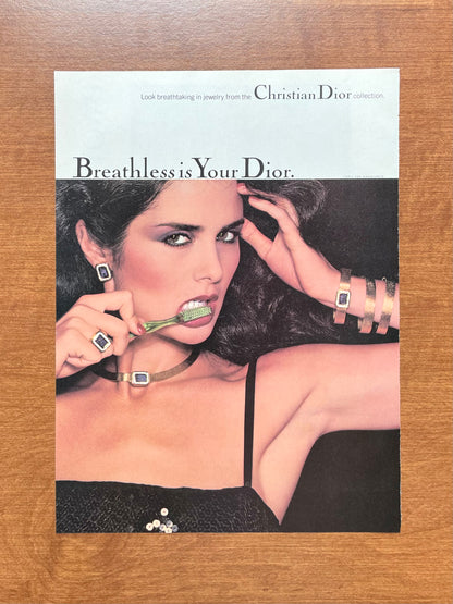 1979 Christian Dior "Breathless is Your Dior" by Chris von Wangenheim Advertisement