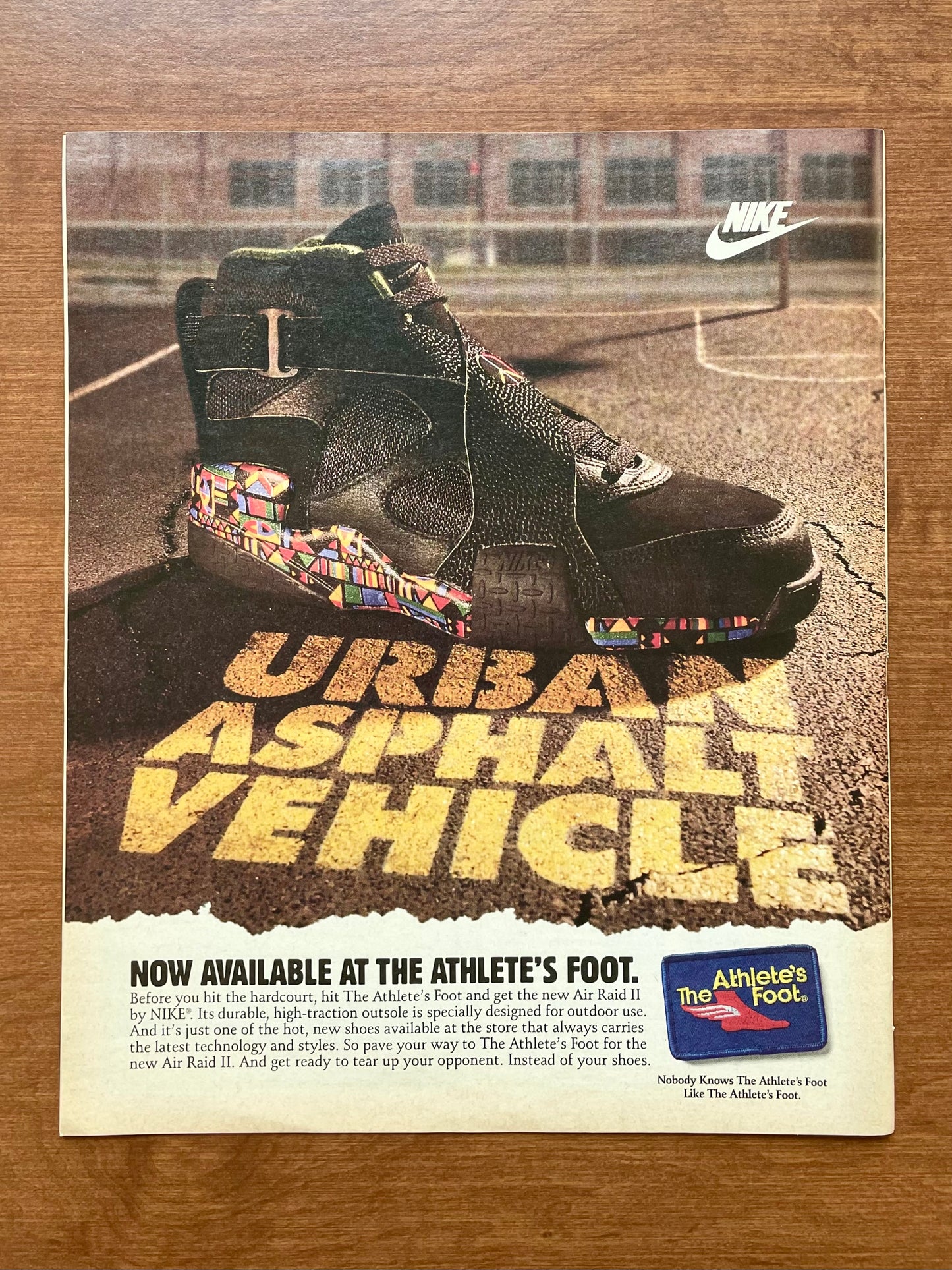 1993 Nike The Athlete's Foot "Urban Asphalt Vehicle" Advertisement