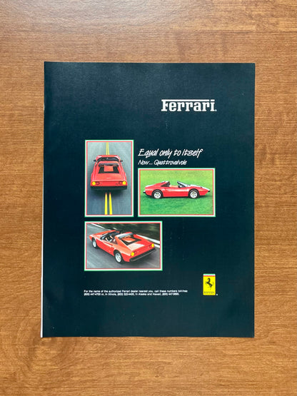 1984 Ferrari 308 Quattrovalvole Advertisement