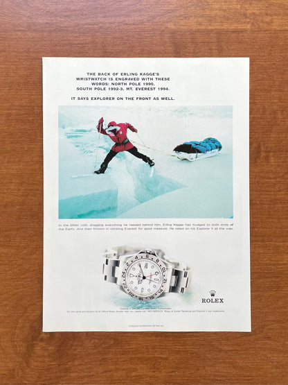 1999 Rolex Explorer II Ref. 16570 feat. Erling Kagge Advertisement