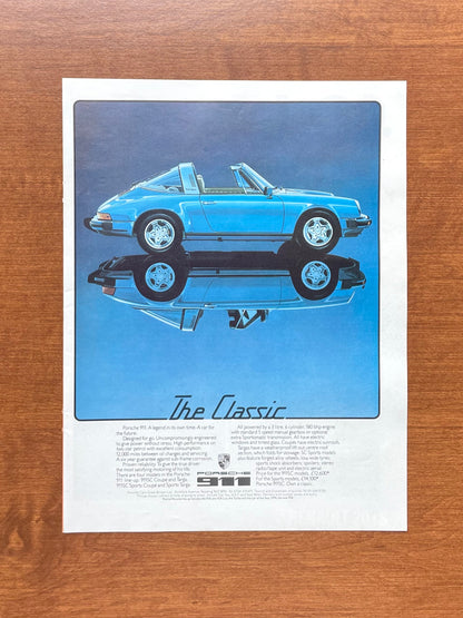 1978 Porsche 911 Targa "The Classic" Advertisement