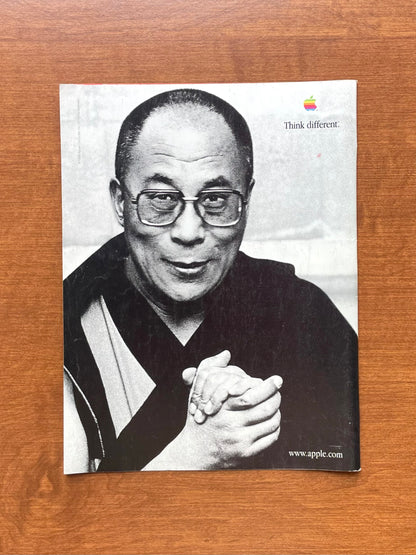 1998 Apple Computer "Think different" feat. The Dalai Lama Advertisement