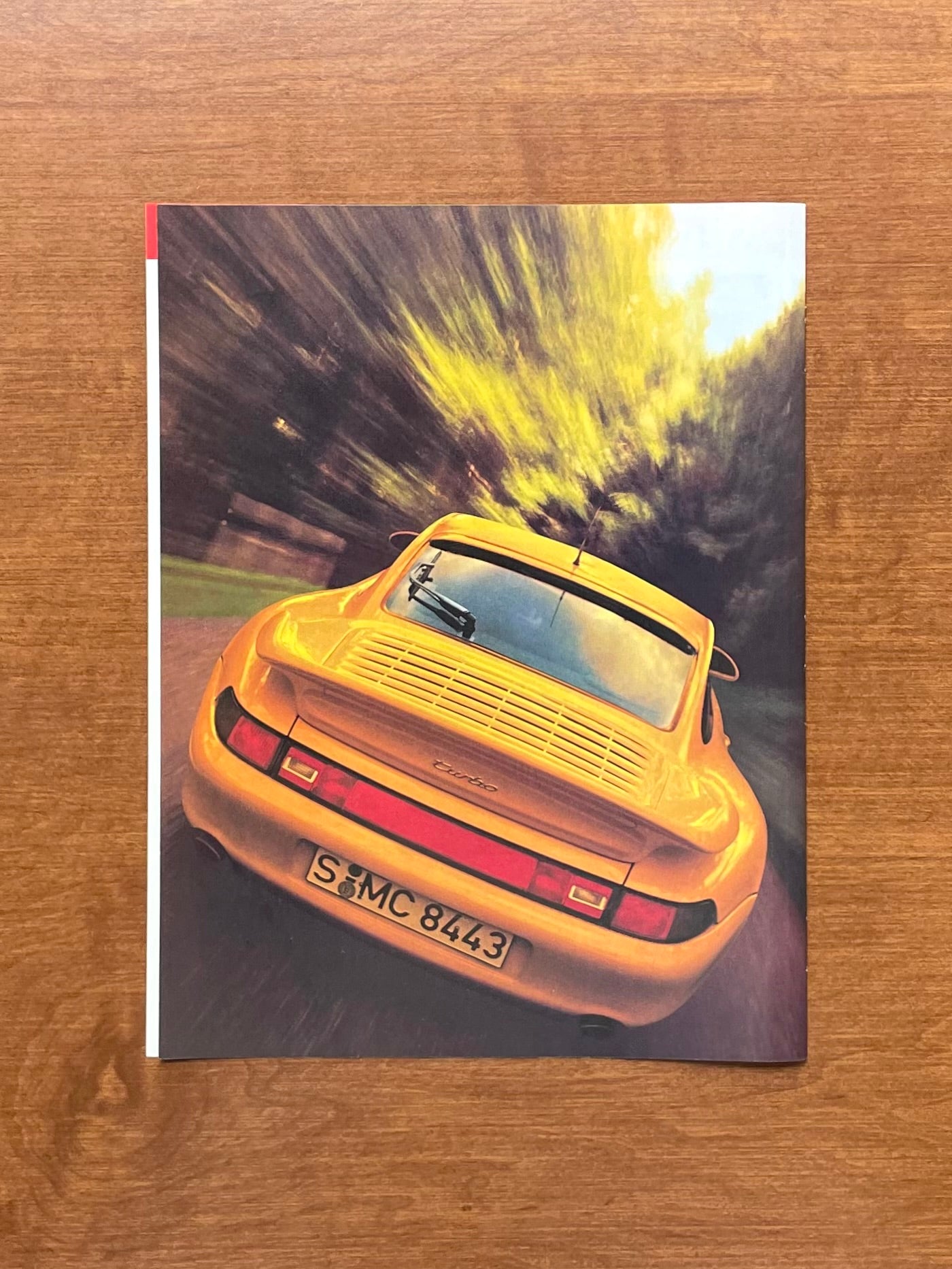 1998 Porsche 911 (993) in Speed Yellow Original Magazine Page Image