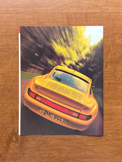 1998 Porsche 911 (993) in Speed Yellow Original Magazine Page Image