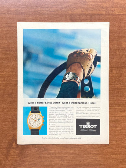 1968 Tissot Seastar GT Chronograph "Wear a better Swiss watch" Advertisement