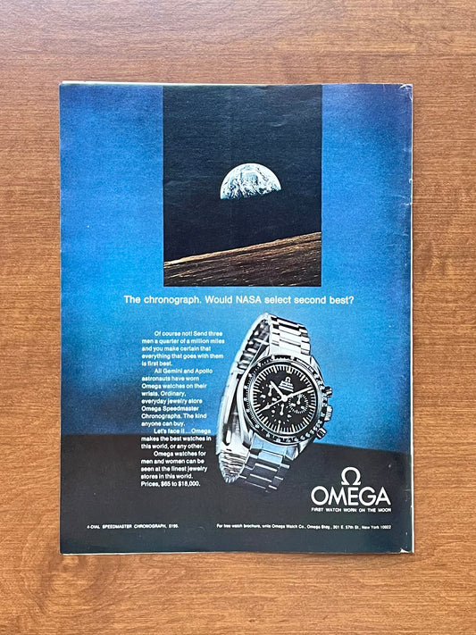 1970 Omega Speedmaster "NASA select second best?" Advertisement
