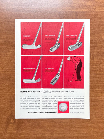 1964 Titleist Bull's Eye Putter "3 to 1 Favorite" Advertisement