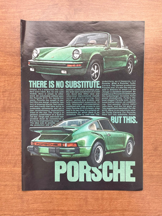 1976 Porsche 911S "There Is No Substitute. But This." Advertisement