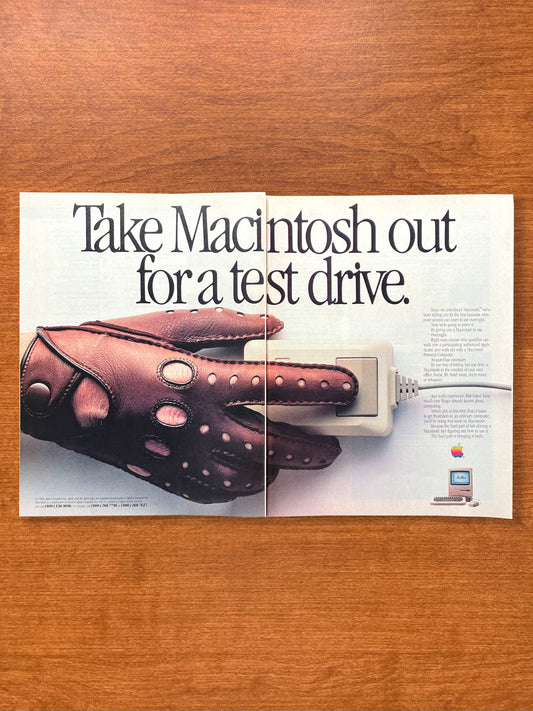 1984 Apple Computer "Take Macintosh out for a test drive." Advertisement