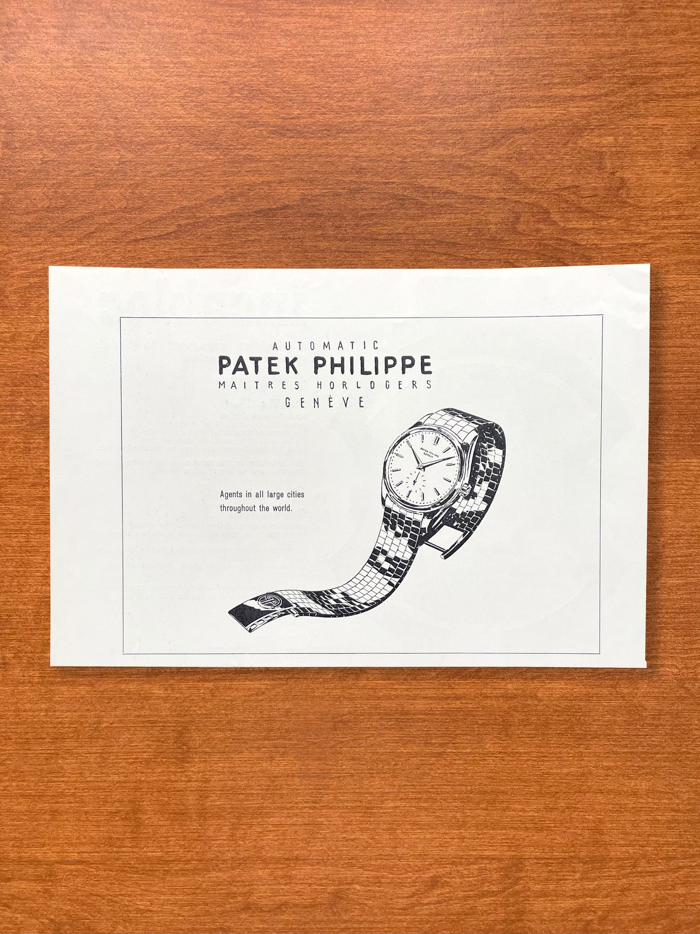 1956 Patek Philippe Ref. 2526 Advertisement