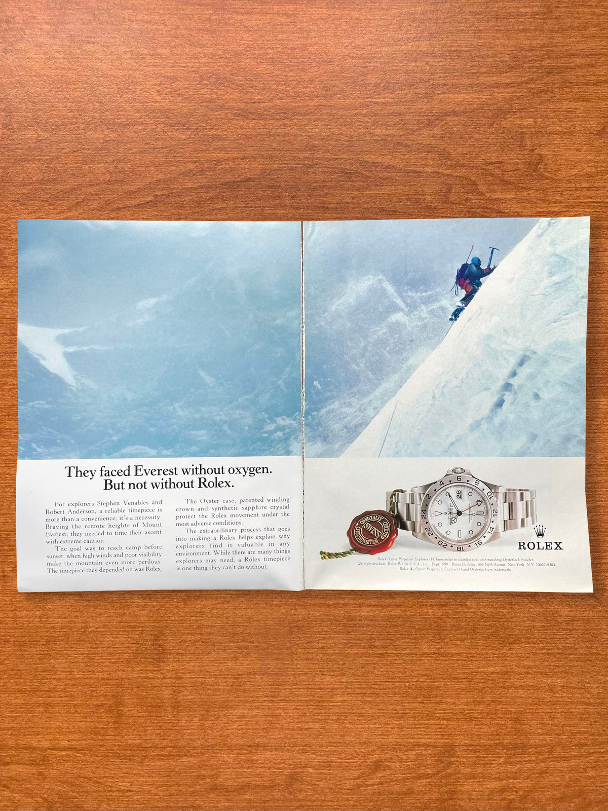 1996 Rolex "Polar" Explorer II Ref. 16570 Everest Advertisement