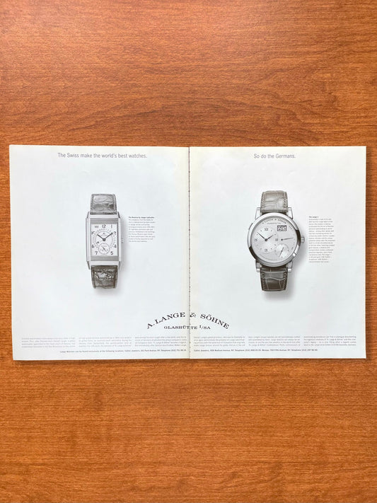 A. Lange & Sohne Lange 1 with Reverso Advertisement