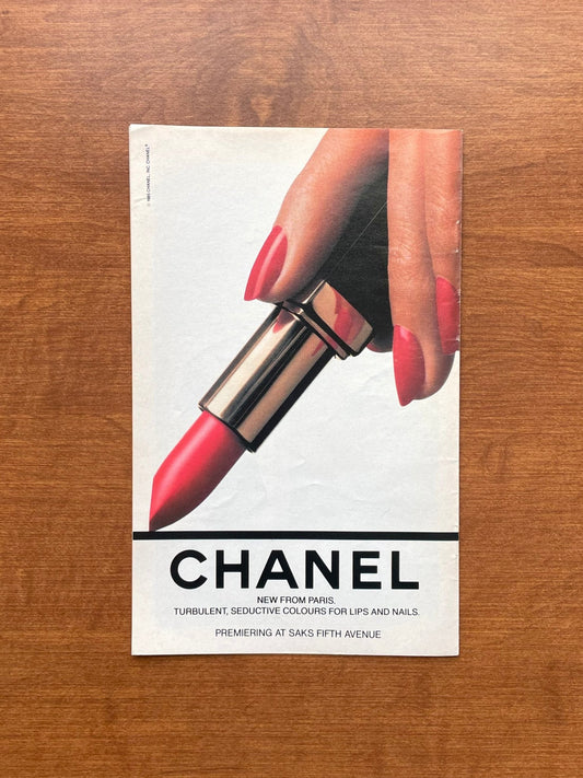 Chanel Lipstick Advertisement