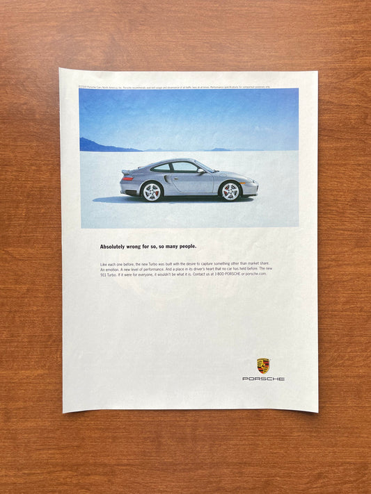 2000 Porsche 911 Turbo "wrong for so, so many people." Advertisement