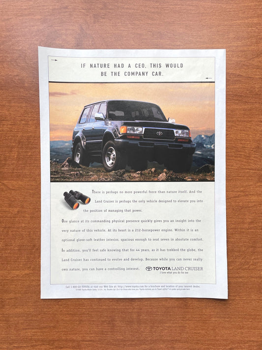 1996 Toyota Land Cruiser "If nature had a CEO..." Advertisement