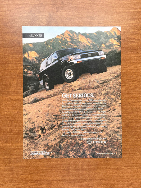 1993 Toyota 4Runner "Get Serious." Advertisement