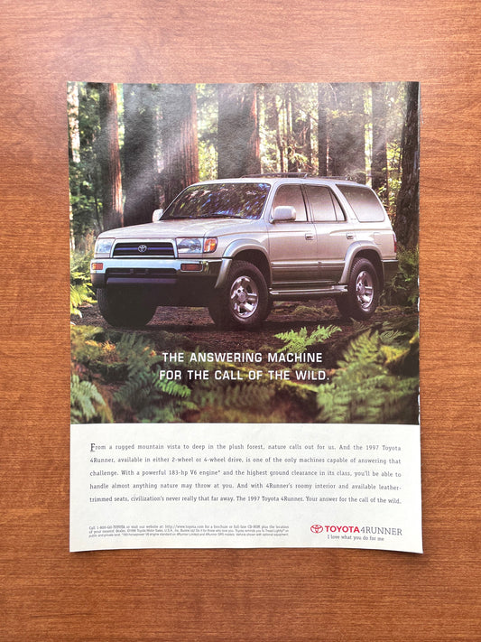 1997 Toyota 4Runner "Answering Machine..." Advertisement