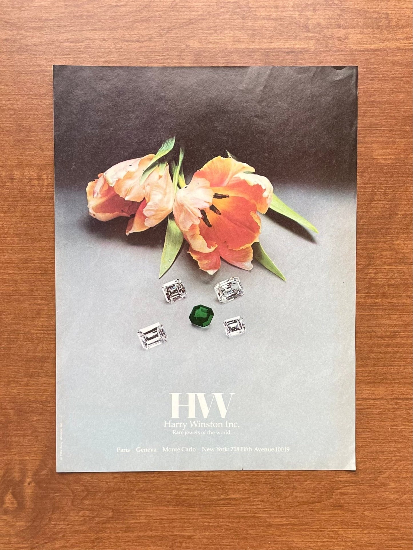 Harry Winston "Rare jewels of the world" Advertisement