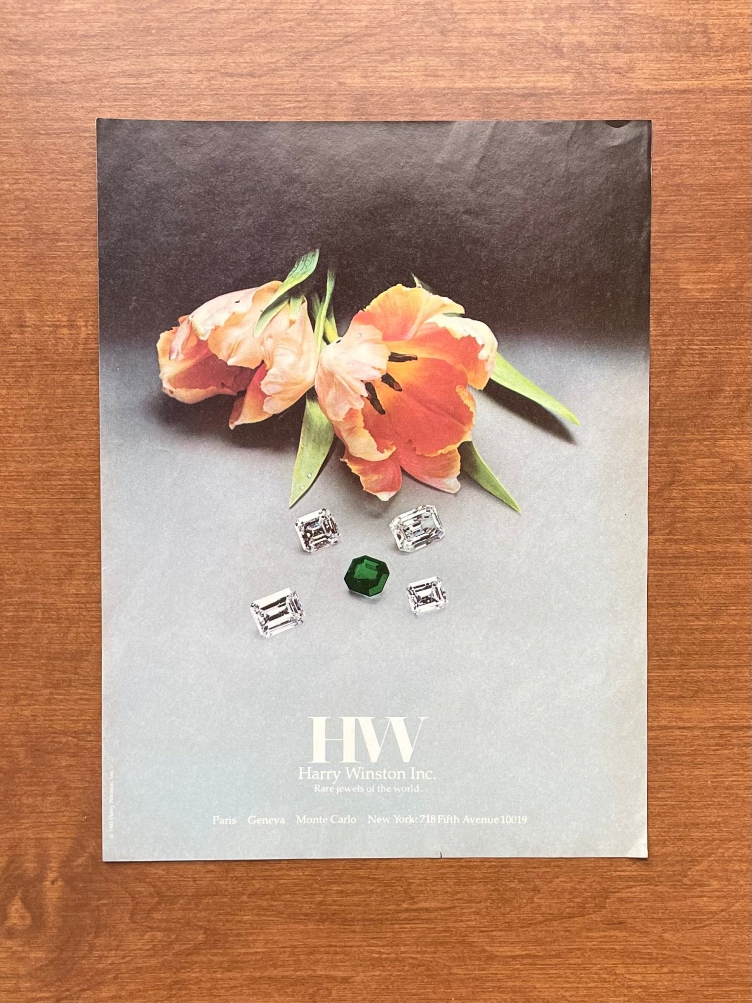 Harry Winston "Rare jewels of the world" Advertisement