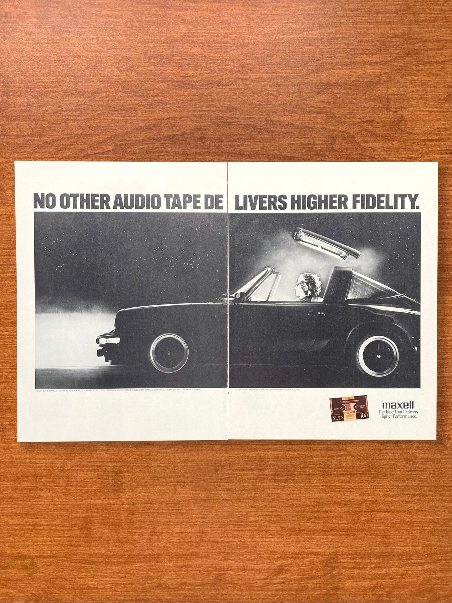 Maxell Tape "No Other Audio Tape... Higher Fidelity" Advertisement