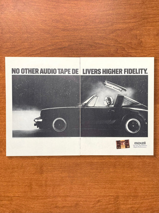 Maxell Tape "No Other Audio Tape... Higher Fidelity" Advertisement