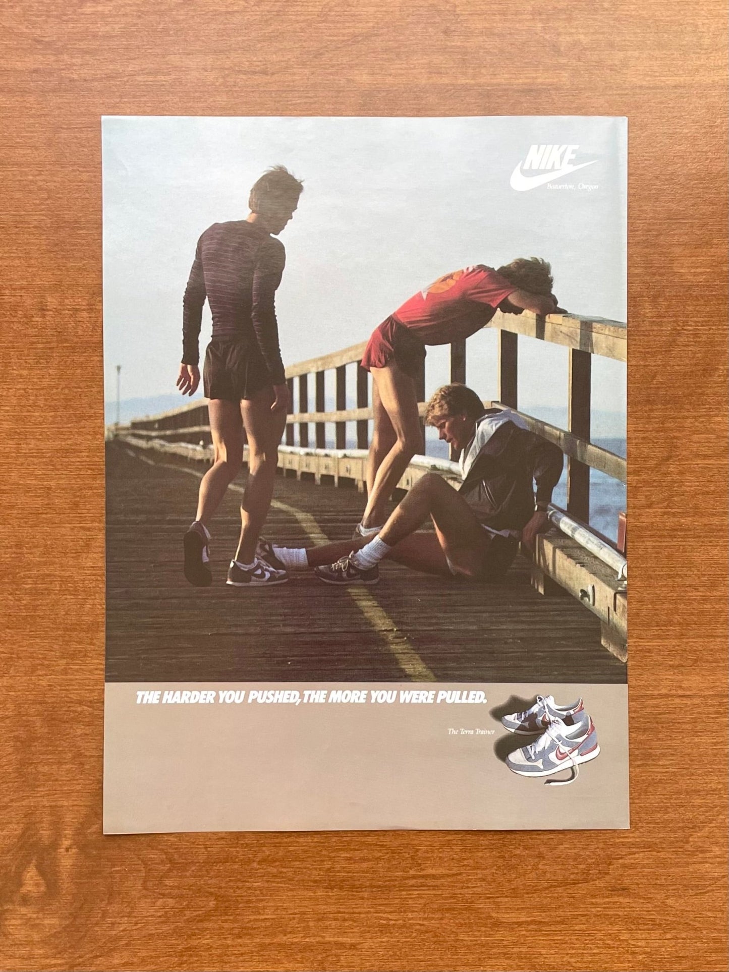 Nike Terra Trainer "Harder you pushed... more you were pulled" Advertisement