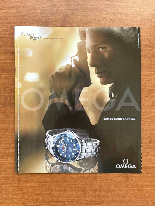 Omega Seamaster Diver 300M Ref. 2220.80.00 "Casino Royale" Advertisement
