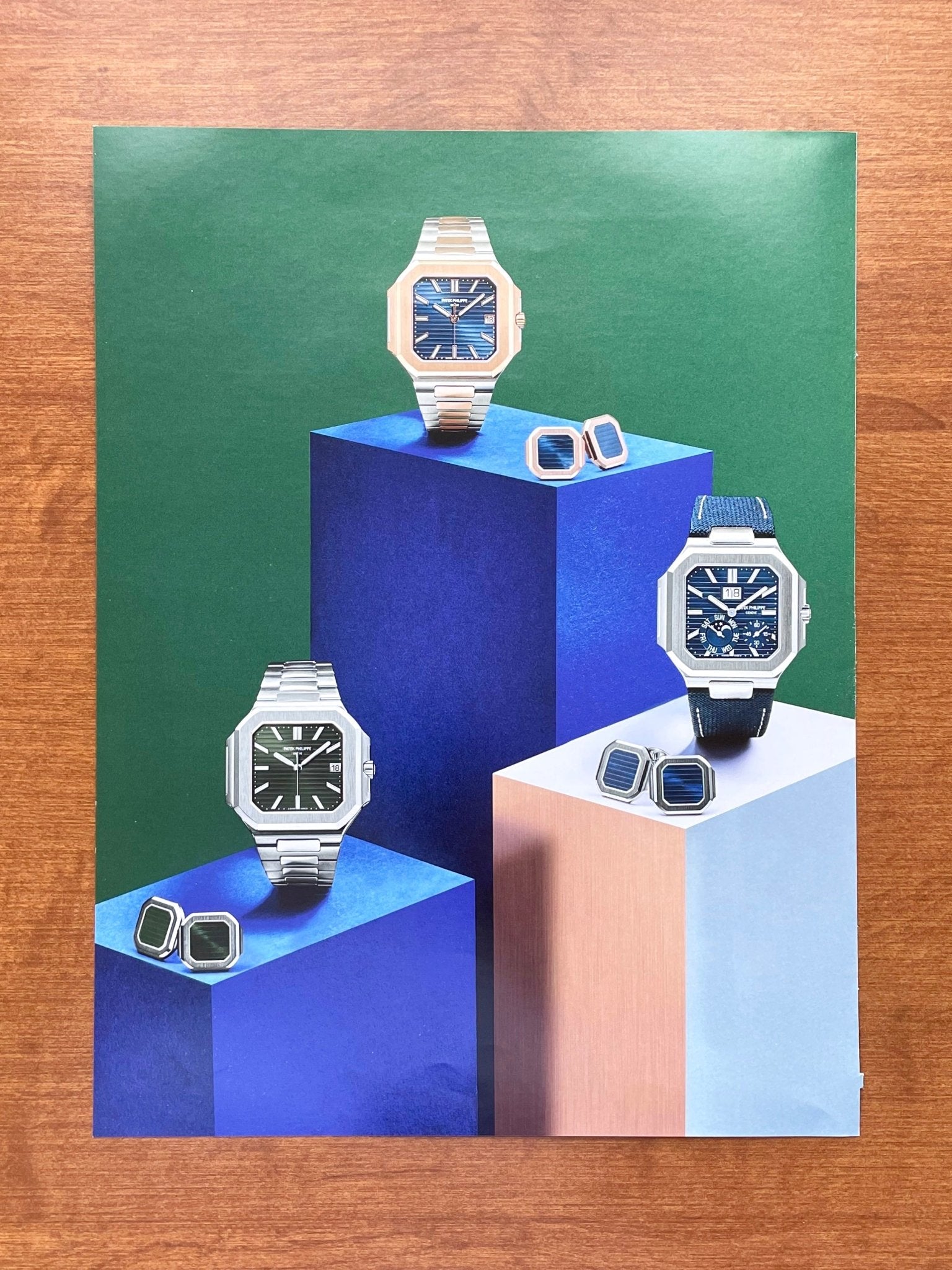 Patek Philippe Cubitus Ref. 5821 and Ref. 5822 Original Magazine Page Image